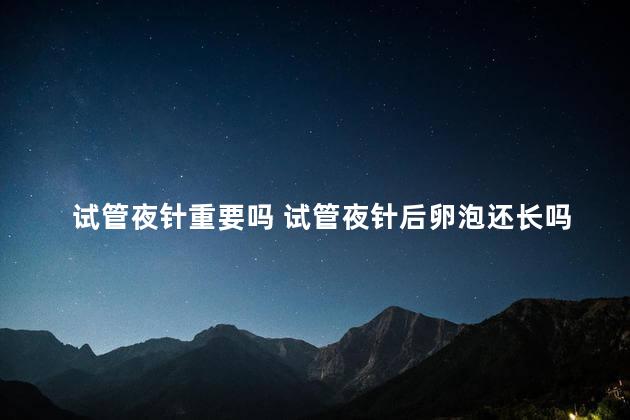 试管夜针重要吗 试管夜针后卵泡还长吗